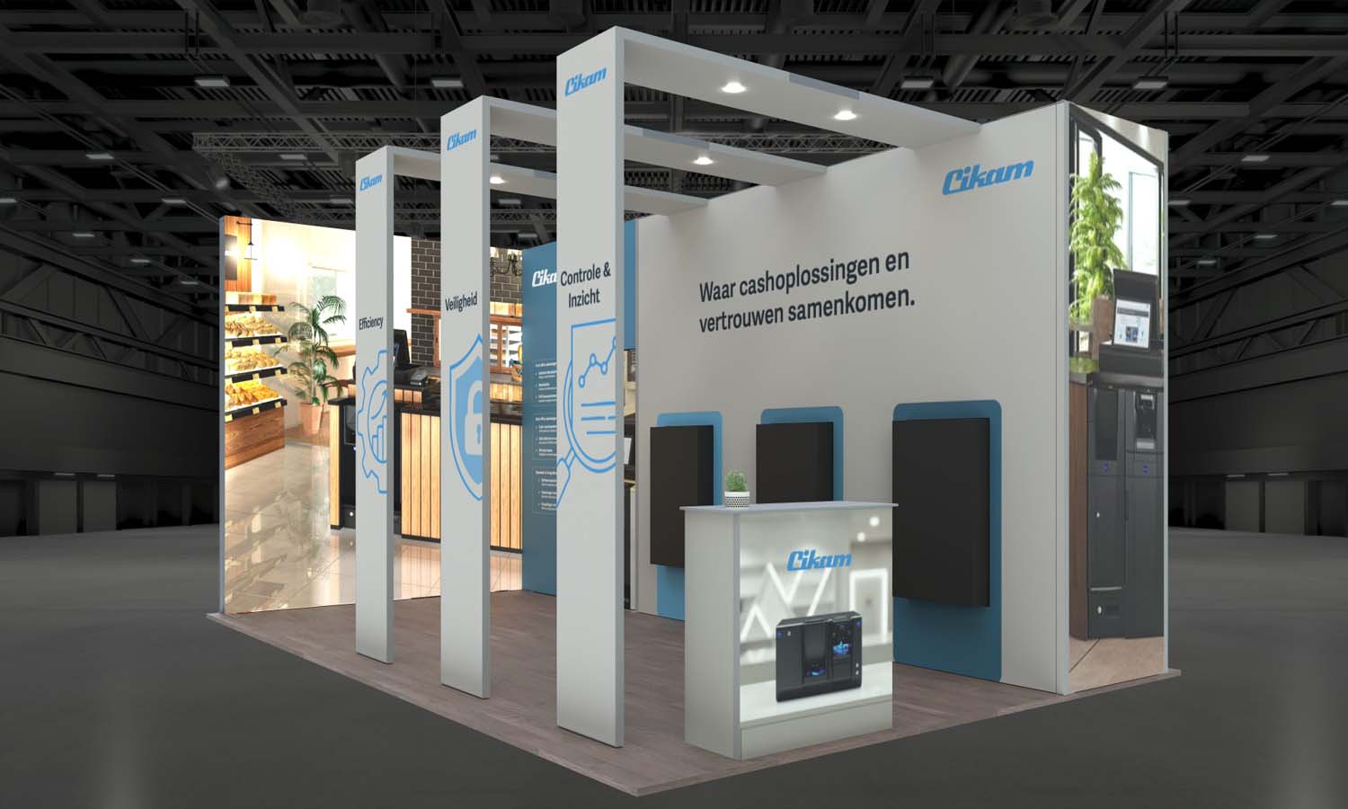 Cikam ontwerp beursstand Exolinc Horecava 2026