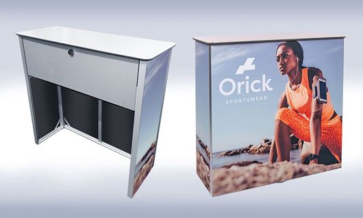Fold-Out with lockable shelf solution